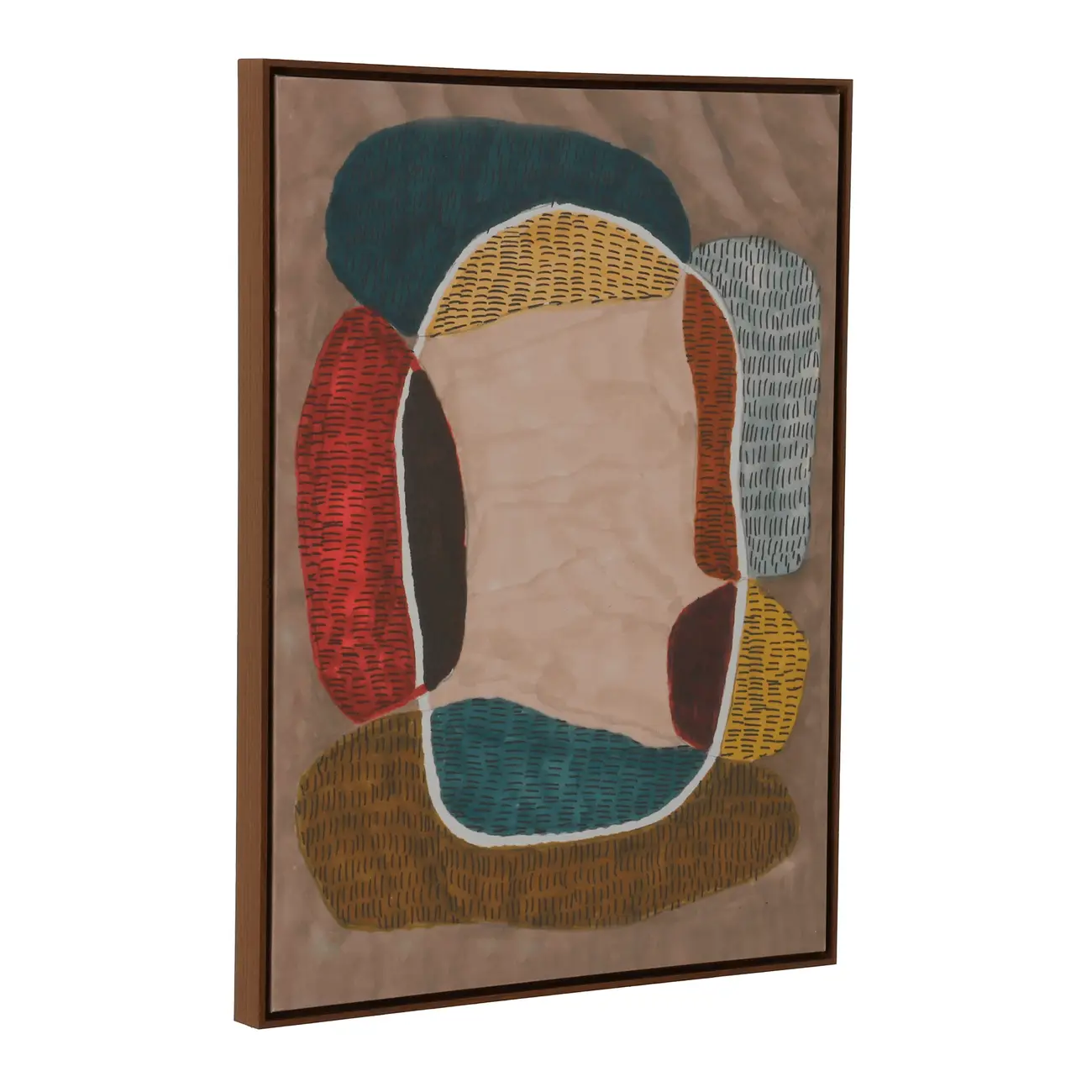 QUADRO 80 CM X 60 CM PAISAGISTA - PAU FERRO/MULTICOR - Foto 2
