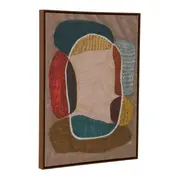 QUADRO 80 CM X 60 CM PAISAGISTA - PAU FERRO/MULTICOR - Foto 2