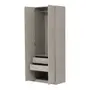 GUARDA-ROUPA 3 PORTAS 2 GAVETAS LIVE - FLANDRES - Foto 4