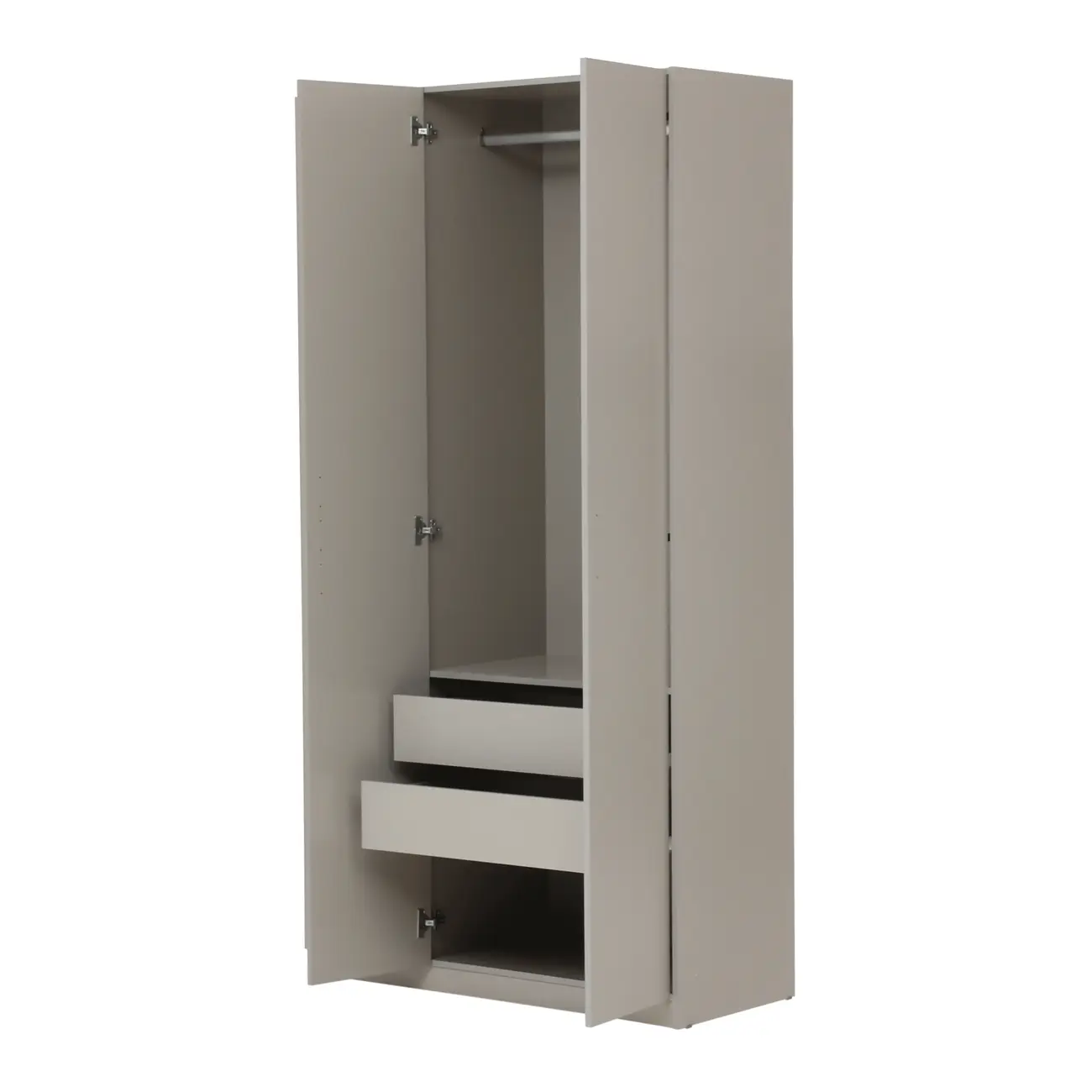GUARDA-ROUPA 3 PORTAS 2 GAVETAS LIVE - FLANDRES - Foto 4