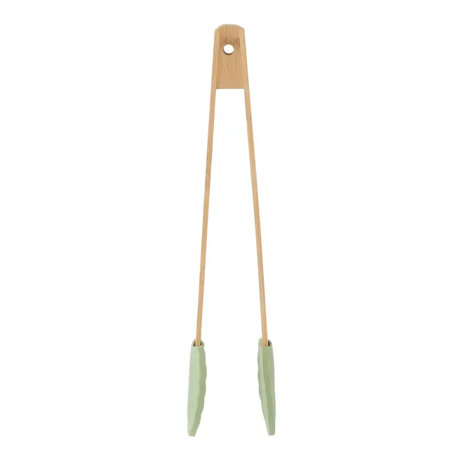 PINÇA MULTIUSO 32 CM SILIBOO - BAMBU/SÁLVIA - Foto 1