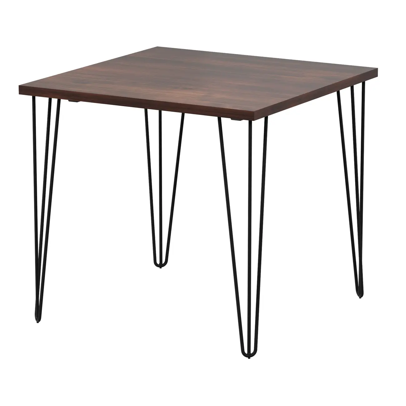 MESA DE JANTAR MESA 80 CM X 80 CM ZAHARA - PRETO/NOZES RÚSTICO - Foto 8