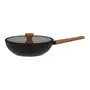 WOK INDUÇÃO 28 CM NORMA - TERRACOTA/PRETO - Foto 1