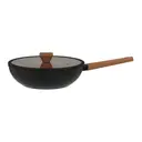 TERRACOTA/PRETO - WOK INDUÇÃO 28 CM NORMA