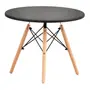 MESA INFANTIL REDONDA 60 CM EASY WOOD - FAIA/PRETO - Foto 2