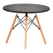 MESA INFANTIL REDONDA 60 CM EASY WOOD - FAIA/PRETO - Foto 2