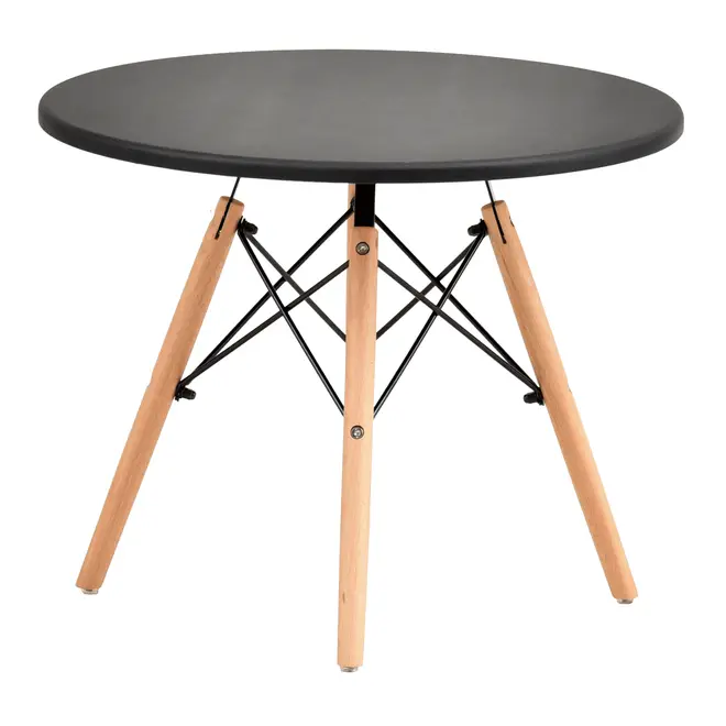 MESA INFANTIL REDONDA 60 CM EASY WOOD - FAIA/PRETO - Foto 2