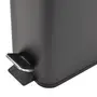 LIXEIRA COM PEDAL 5 L DURBAN - PRETO/PRETO - Foto 7