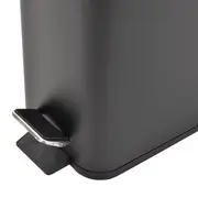 LIXEIRA COM PEDAL 5 L DURBAN - PRETO/PRETO - Foto 7