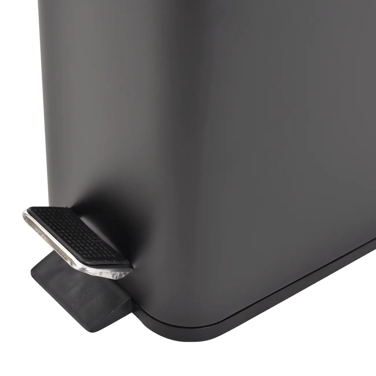 LIXEIRA COM PEDAL 5 L DURBAN - PRETO/PRETO - Foto 7