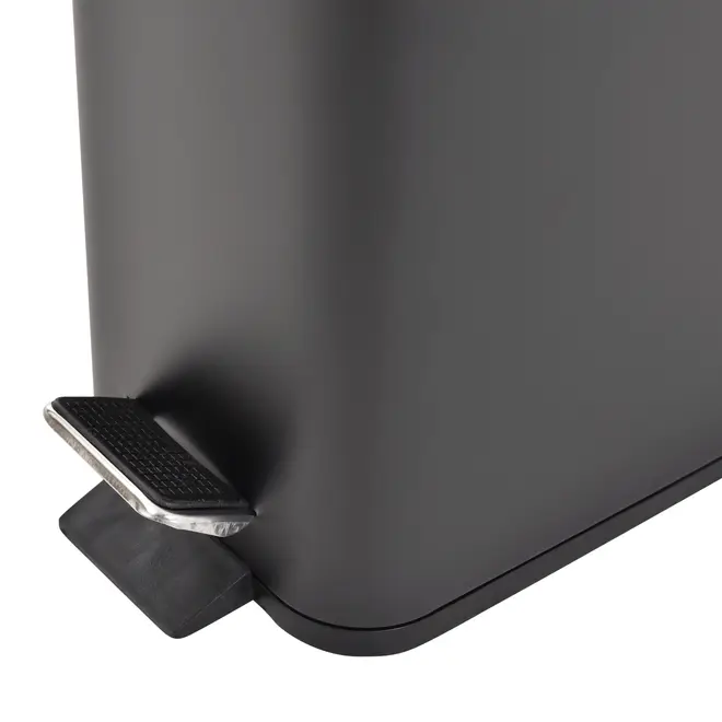 LIXEIRA COM PEDAL 5 L DURBAN - PRETO/PRETO - Foto 7