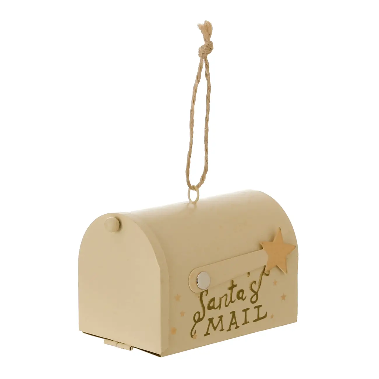 PINGENTE MAILBOX VILAREJO NOEL - CREAM/OURO - Foto 5