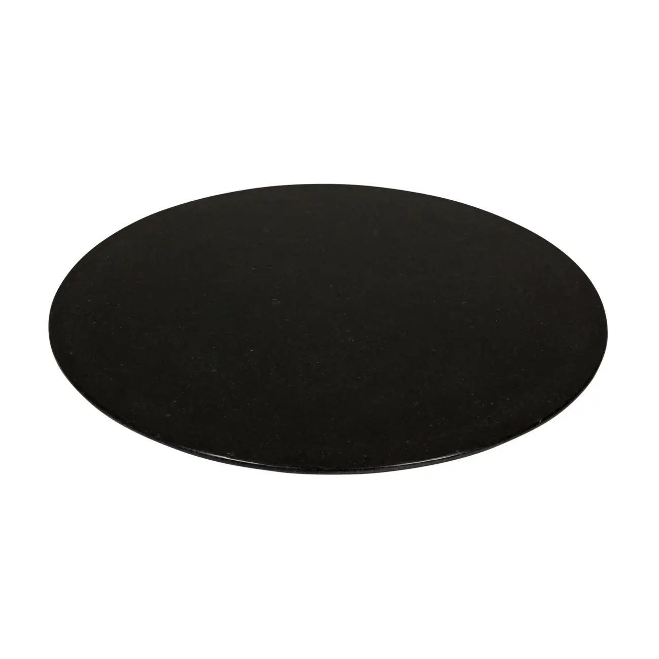 TAMPO DE MESA LATERAL PEDRA REDONDO 51 CM TULIPE - PRETO SÃO GABRIEL - Foto 1