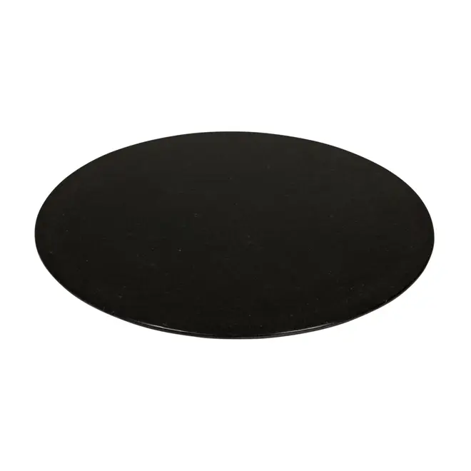 TAMPO DE MESA LATERAL PEDRA REDONDO 51 CM TULIPE - PRETO SÃO GABRIEL - Foto 1