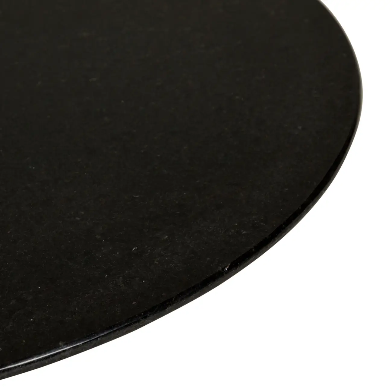 TAMPO DE MESA LATERAL PEDRA REDONDO 51 CM TULIPE - PRETO SÃO GABRIEL - Foto 2