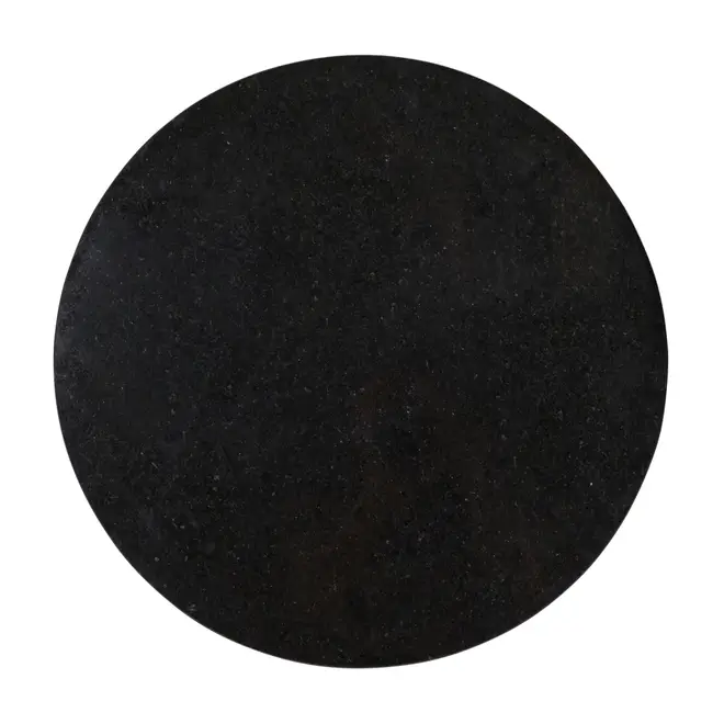 TAMPO DE MESA LATERAL PEDRA REDONDO 51 CM TULIPE - PRETO SÃO GABRIEL - Foto 3
