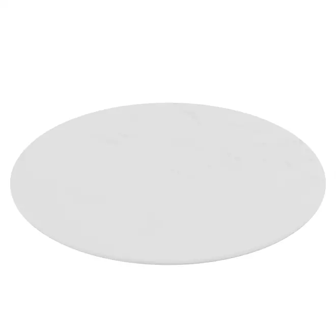 TAMPO DE MESA LATERAL PEDRA REDONDO 51 CM TULIPE - BRANCO ESPÍRITO SANTO - Foto 1