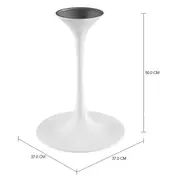BASE DE MESA LATERAL TULIPE - BRANCO BRILHANTE - Foto 2