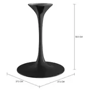 BASE DE MESA LATERAL TULIPE - PRETO BRILHANTE - Foto 2