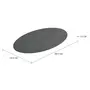 TAMPO DE MESA PEDRA OVAL 1,98 M X 1,22 M TULIPE - PRETO SÃO GABRIEL - Foto 2