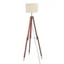 LUMINÁRIA DE CHÃO TRIPÉ C/CUP H CHEVRON - NATURAL/ZINCO - Foto 3