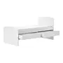 CAMA DE SOLTEIRO COM 2 GAVETAS 88 CM PATCHFLOWER - BRANCO - Foto 2