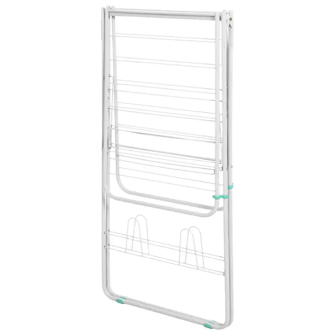 VARAL DE CHÃO DOBRÁVEL 1,41 M X 60 CM WIPE - BRANCO/MENTA - Foto 4
