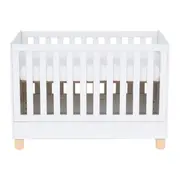 BERÇO 70 CM 2 EM 1 - BERÇO/CAMA INFANTIL SWEET - BRANCO/PINUS NATURAL - Foto 1