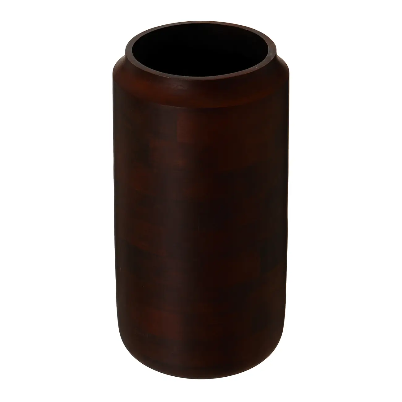 VASO DECORATIVO 26 CM BROMLEY - ENCERADO CASTANHO - Foto 3