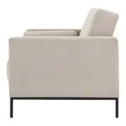 SOFÁ-CAMA 3 LUGARES MARAD - AREIA/PRETO - Foto 3