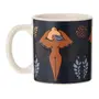 CANECA 300 ML MULHER PÁSSARO - AZUL/TERRACOTA - Foto 1