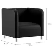 POLTRONA HIT - CORSIN PRETO - Foto 9