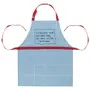AVENTAL IDA - VAI TER LOUÇA - AZUL CLARO/VERMELHO - Foto 2