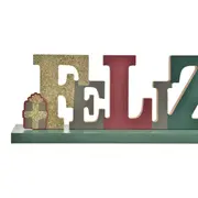 ADORNO FELIZ NATAL 39 CM HOHO HOME - ENGLISH GREEN/VERMELHO HINDU - Foto 5