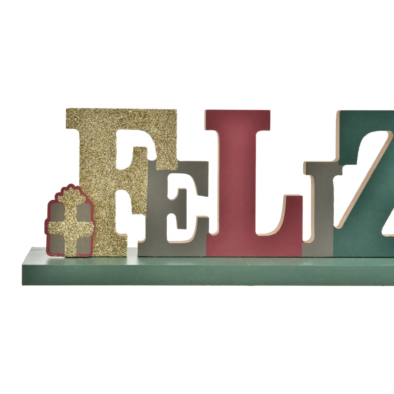 ADORNO FELIZ NATAL 39 CM HOHO HOME - ENGLISH GREEN/VERMELHO HINDU - Foto 5