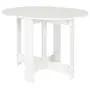 MESA DE COZINHA DOBRÁVEL OVAL 1 M X 80 CM TINA - BRANCO LAVADO - Foto 1
