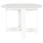 MESA DE COZINHA DOBRÁVEL OVAL 1 M X 80 CM TINA - BRANCO LAVADO - Foto 3