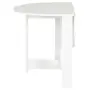 MESA DE COZINHA DOBRÁVEL OVAL 1 M X 80 CM TINA - BRANCO LAVADO - Foto 5