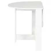 MESA DE COZINHA DOBRÁVEL OVAL 1 M X 80 CM TINA - BRANCO LAVADO - Foto 5