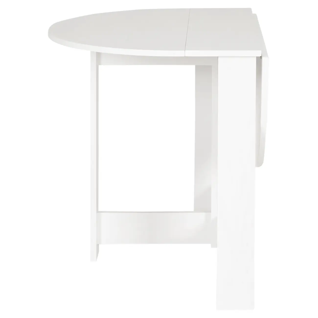 MESA DE COZINHA DOBRÁVEL OVAL 1 M X 80 CM TINA - BRANCO LAVADO - Foto 5
