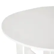 MESA DE COZINHA DOBRÁVEL OVAL 1 M X 80 CM TINA - BRANCO LAVADO - Foto 6