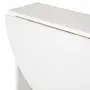 MESA DE COZINHA DOBRÁVEL OVAL 1 M X 80 CM TINA - BRANCO LAVADO - Foto 7