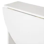 MESA DE COZINHA DOBRÁVEL OVAL 1 M X 80 CM TINA - BRANCO LAVADO - Foto 7