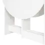 MESA DE COZINHA DOBRÁVEL OVAL 1 M X 80 CM TINA - BRANCO LAVADO - Foto 8