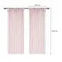 CORTINA 2 PEÇAS 1,50 M X 2,20 M TIE - NATURAL/ROSA - Foto 9