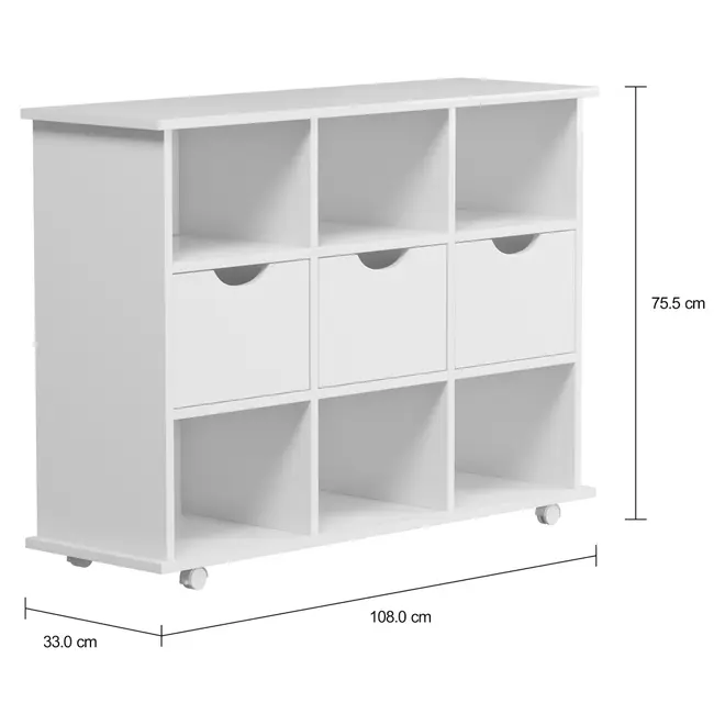 ESTANTE 1,08 M X 75 CM BOOKLAND - BRANCO - Foto 2
