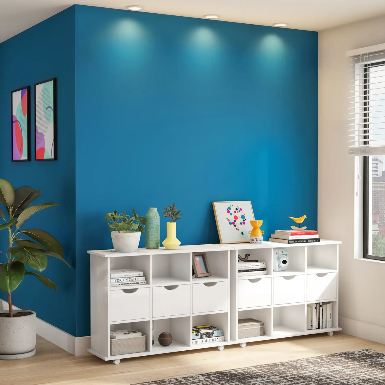 ESTANTE 1,08 M X 75 CM BOOKLAND - BRANCO - Foto 3