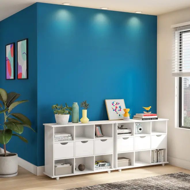 ESTANTE 1,08 M X 75 CM BOOKLAND - BRANCO - Foto 3
