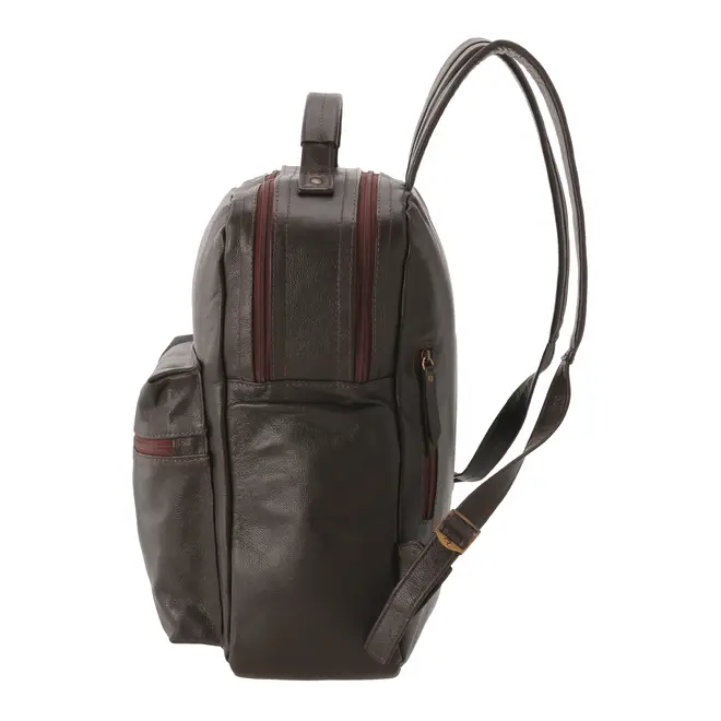MOCHILA ON THE GO - COURO MARROM DE LEI - Foto 4