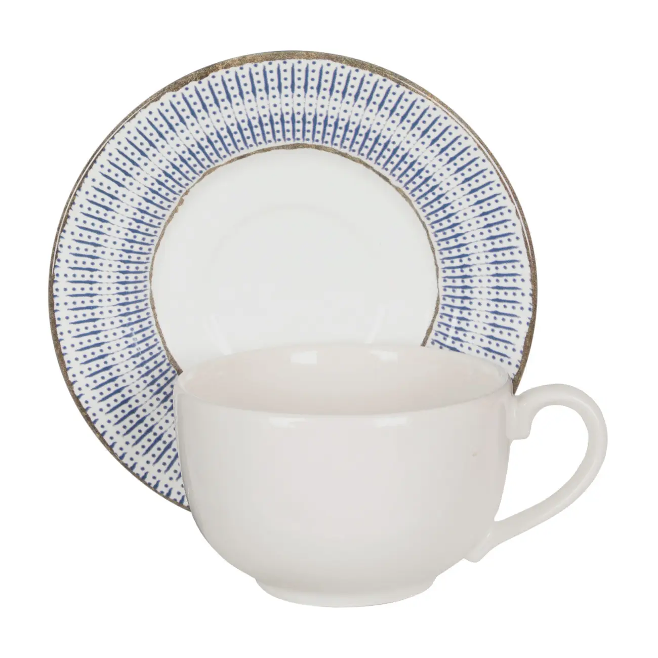 XÍCARA CHÁ 170 ML SALINA I - BRANCO/AZUL - Foto 1